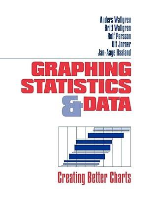 graphing statistics and data creating better charts 1st edition anders wallgren, britt wallgren, rolf