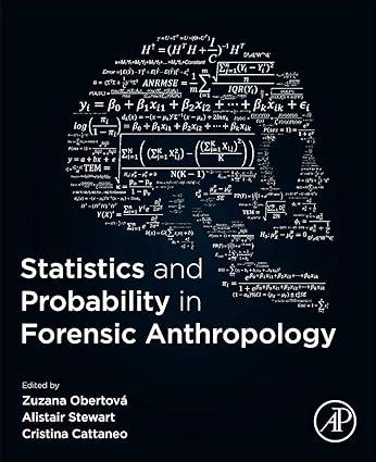 statistics and probability in forensic anthropology 1st edition zuzana obertová, alistair stewart, cristina
