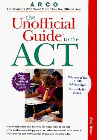 arco the unofficial guide to the act 1st edition karl weber 0028624920, 978-0028624921