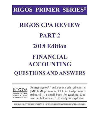 Rigos CPA Review Financial Accounting Questions And Answers Part 2