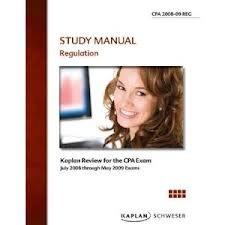 study manual regulation 2008-2009 2008 edition kaplan cpa review 1603731229, 978-1603731225