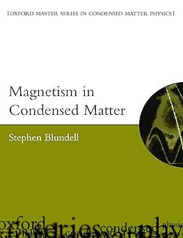 magnetism in condensed matter 1st edition stephen blundell 0198505914, 978-0198505914