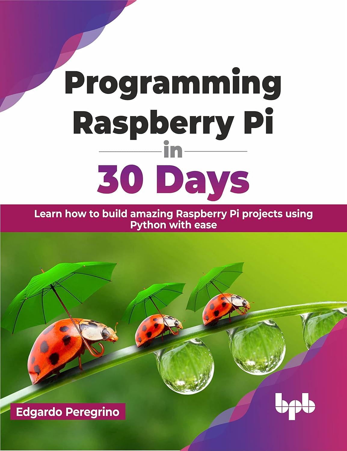 programming raspberry pi in 30 days learn how to build amazing raspberry pi projects using python with ease