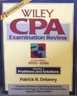 wiley cpa examination review problems and solutions vol 2 1995-1996 22nd edition patrick r. delaney, irvin n.