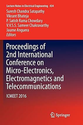 proceedings of 2nd international conference on micro electronics electromagnetics and telecommunications