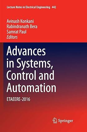 advances in systems control and automation etaeere 2016 1st edition avinash konkani, rabindranath bera,