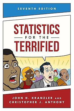 statistics for the terrified 7th edition john kranzler 1538144875, 978-1538144879