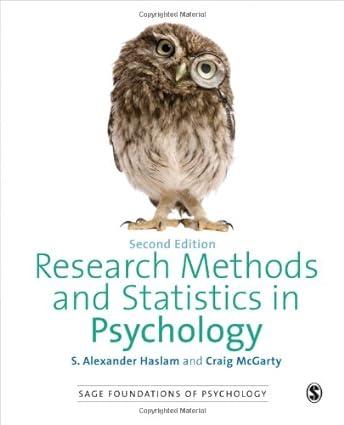 research methods and statistics in psychology 2nd edition s. alexander haslam, craig mcgarty 1446255972,