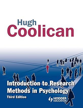 introduction to research methods in psychology 3rd edition hugh coolican 0340907576, 978-0340907573