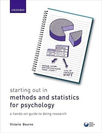 starting out in methods and statistics for psychology a hands on guide to doing research 1st edition victoria