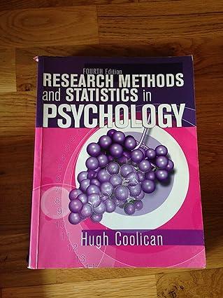 research methods and statistics in psychology 4th edition hugh coolican 0340812583, 978-0340812587