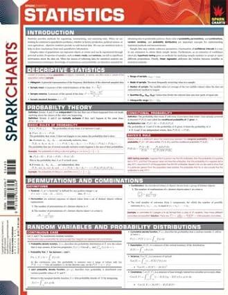 statistics spark charts 1st edition sparknotes 1586636367, 978-1586636364