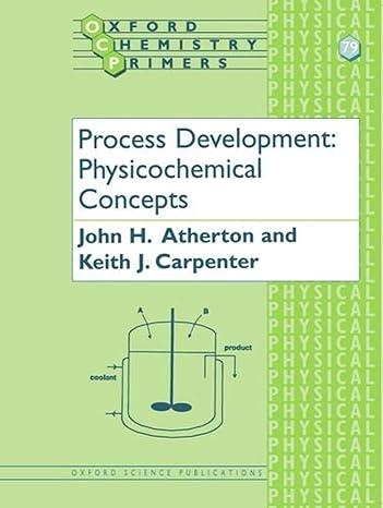 process development physicochemical concepts oxford chemistry primers 1st edition john h. atherton, keith j.