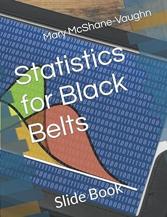 statistics for black belts slide book 1st edition mary mcshane-vaughn 1737610701, 978-1737610700