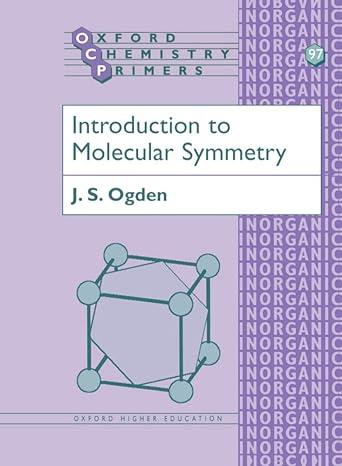introduction to molecular symmetry oxford chemistry primers 1st edition j. s. ogden 0198559100, 978-0198559108
