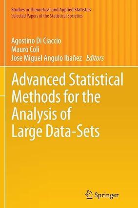 advanced statistical methods for the analysis of large data sets 2012th edition agostino di ciaccio, mauro