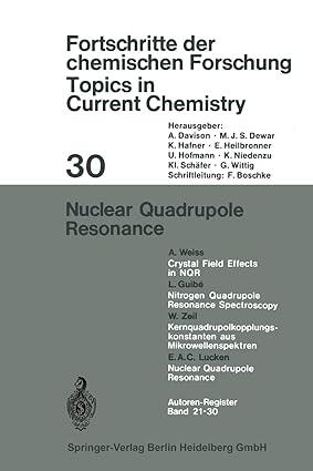 nuclear quadrupole resonance 1972 edition e. a. c. lucken 0387057811, 978-3540057819