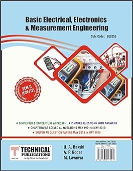 basic electrical electronics and measurement engineering paperback 1st edition u.a. bakshi 9333217002,