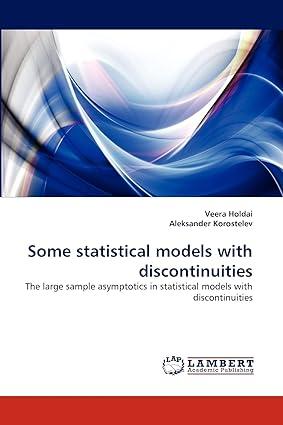 some statistical models with discontinuities the large sample asymptotics in statistical models with