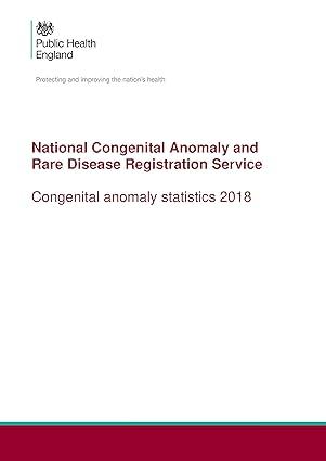 National Congenital Anomaly And Rare Disease Registration Service Congenital Anomaly Statistics 2018