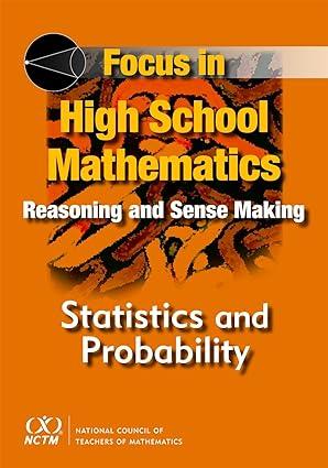 focus in high school mathematics statistics and probability 1st edition national council of teachers of