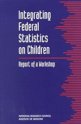 integrating federal statistics on children report of a workshop 1st edition national research council and