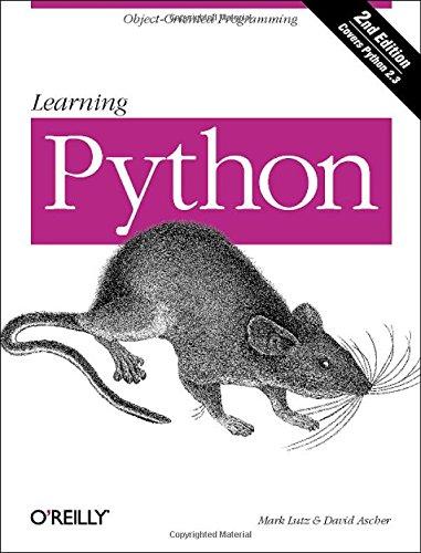 learning python 2nd edition mark lutz, david ascher 0596002815, 978-0596002817