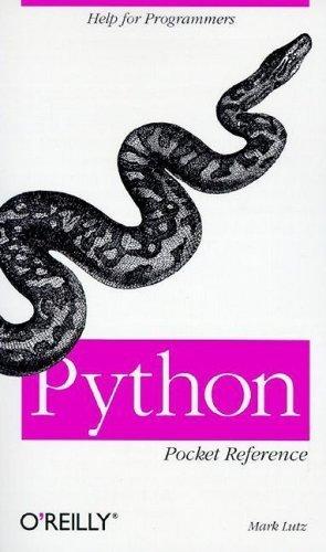 python pocket reference 1st edition mark lutz 1565925009, 978-1565925007