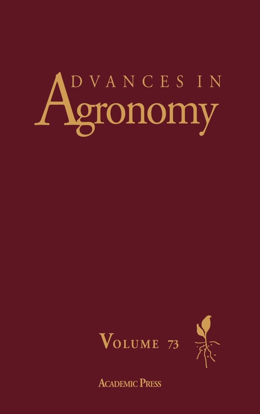 advances in agronomy volume 73 1st edition donald l. sparks 0120007738, 0080544002, 9780120007738,