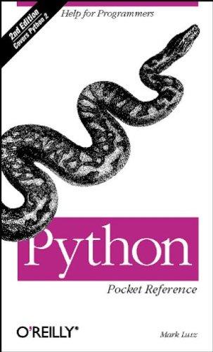 python pocket reference 2nd edition mark lutz 0596001894, 978-0596001896