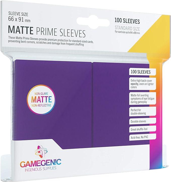 gamegenic card sleeves matte prime purple 100 ct  gamegenic ?b084tm8h24