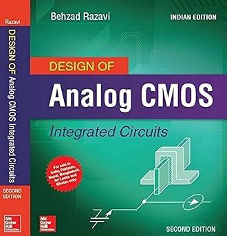 design of analog cmos integrated circuit 2nd edition razavi 938706784x, 978-9325983274