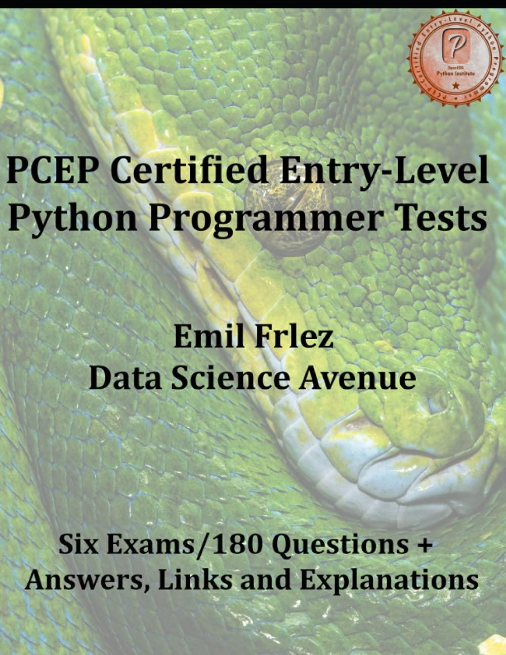 pcep certified entry level python programmer 1st edition emil frlez b09cgfpgtv, 979-8453337002