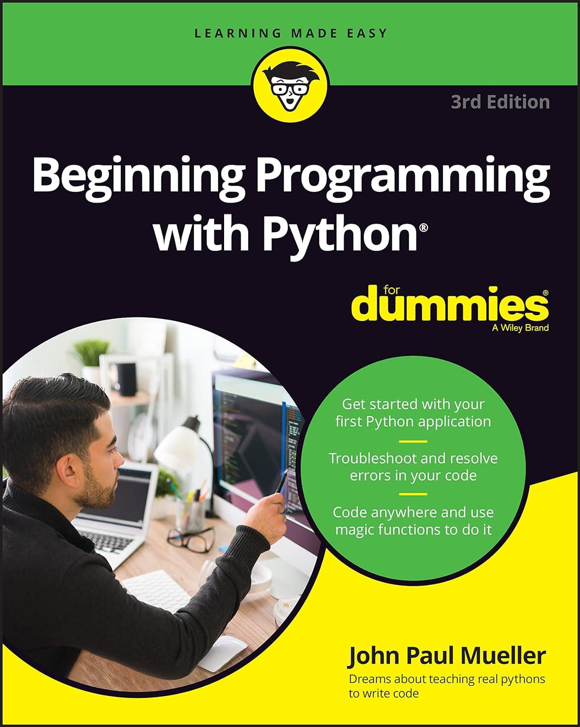 beginning programming with python for dummies 3rd edition john paul mueller 1119913772, 978-1119913771