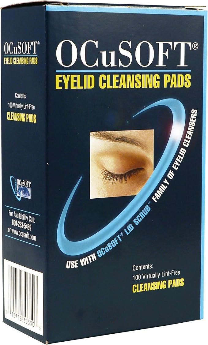 ocusoft eyelid cleansing replacement pads white 100 count  ocusoft b075xhxn5c