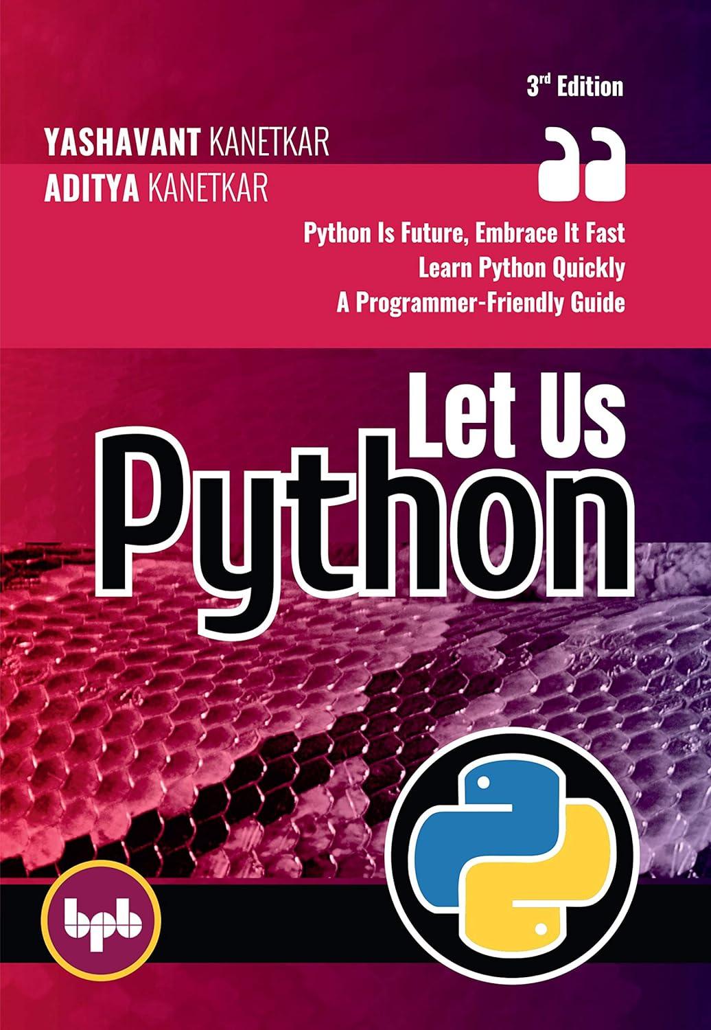 let us python 3rd edition aditya kanetkar yashavant kanetkar 9389898528, 978-9389898521