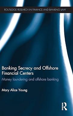 banking secrecy and offshore financial centers money laundering and offshore banking 1st edition mary alice