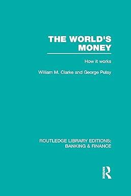 the worlds money how it works 1st edition william. m. clarke  ,  george pulay 0415538033, 978-0415538039