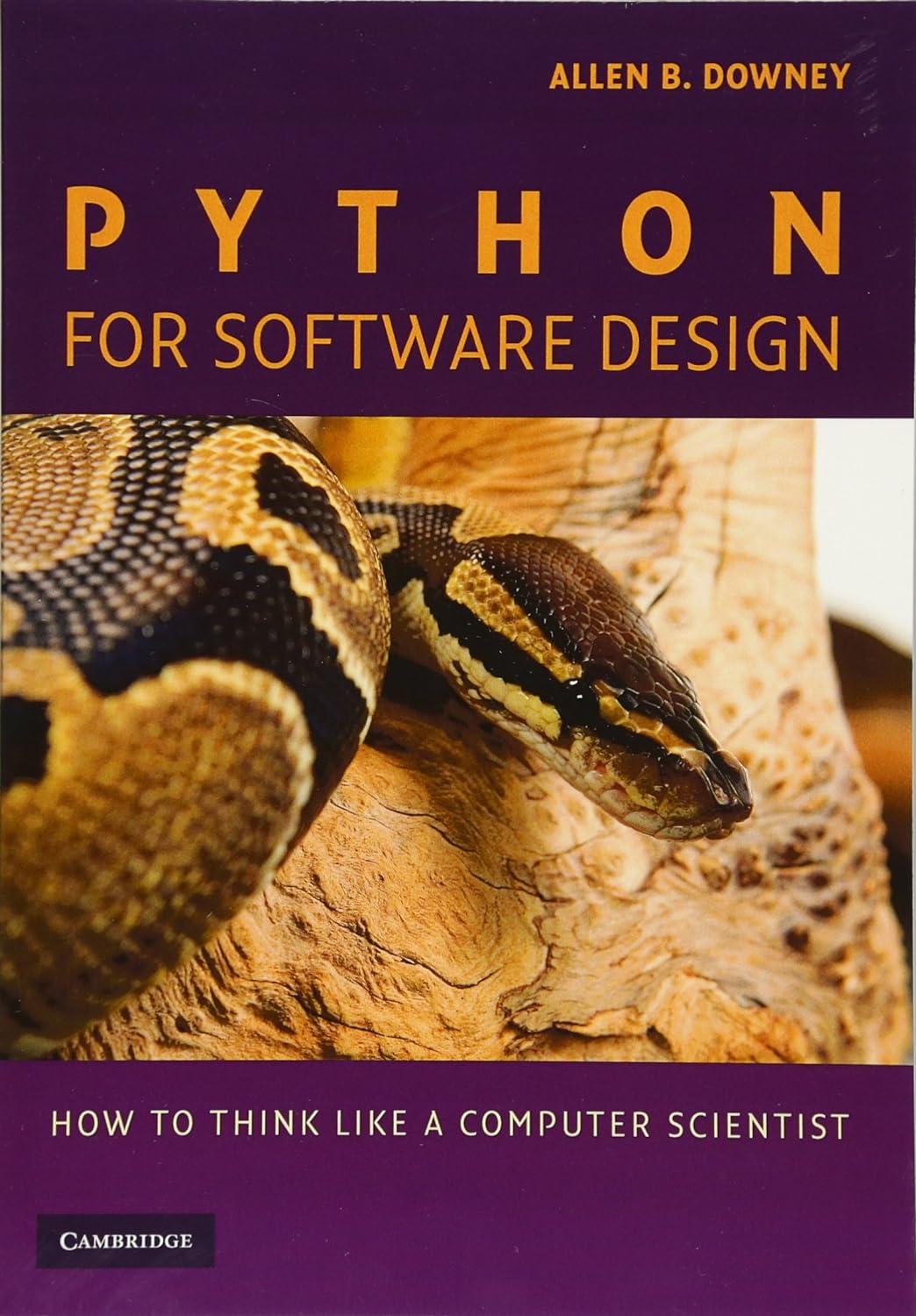 python for software design how to think like a computer scientist 1st edition allen b. downey 0521725968,