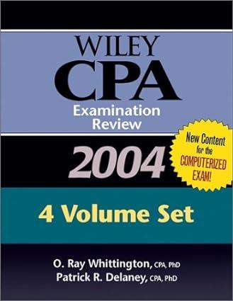 wiley cpa examination review 4 volume set 2004 2004 edition patrick r. delaney, o. ray whittington