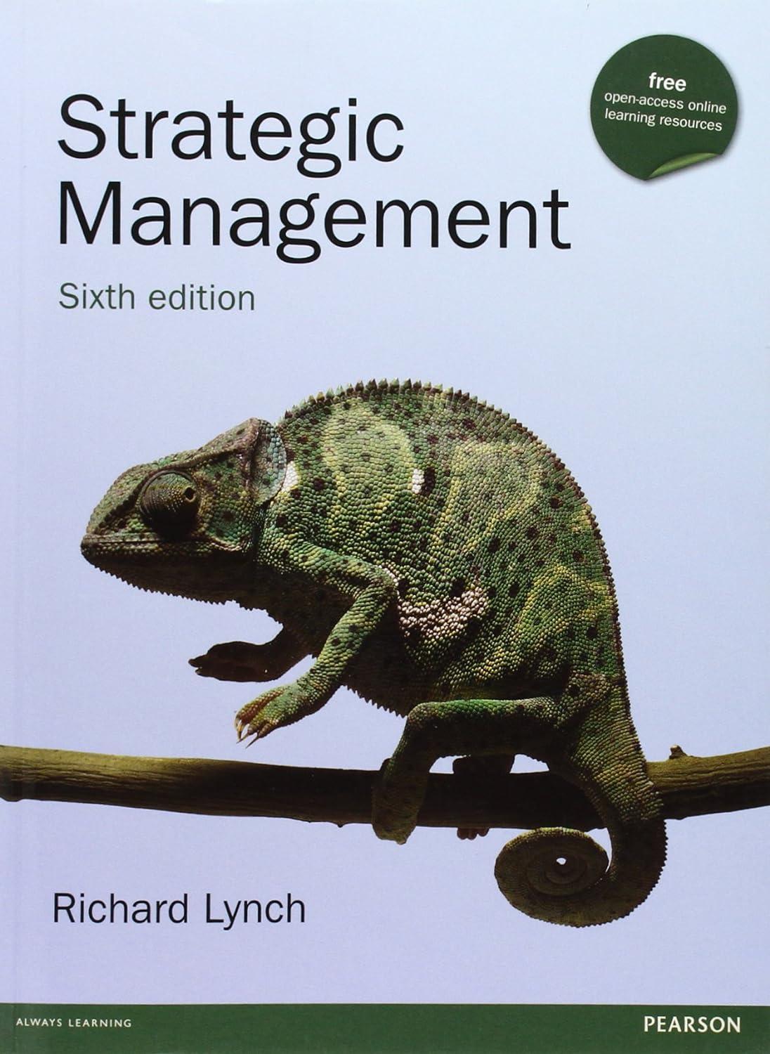 strategic management 6th edition richard l. lynch 978-0273750925