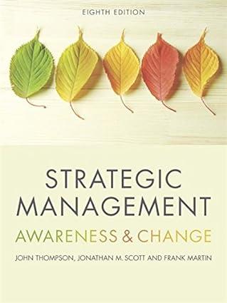 strategic management awareness and change 8th edition frank martin , john thompson , jonathan m.scott
