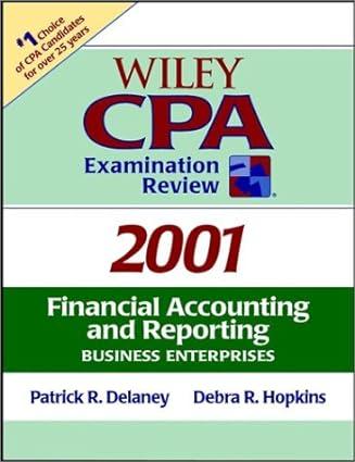 wiley cpa examination review financial accounting and reporting business enterprises 2001 2001 edition