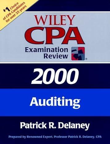 wiley cpa examination review auditing 2000 2000 edition patrick r. delaney 0471351164, 978-0471351160
