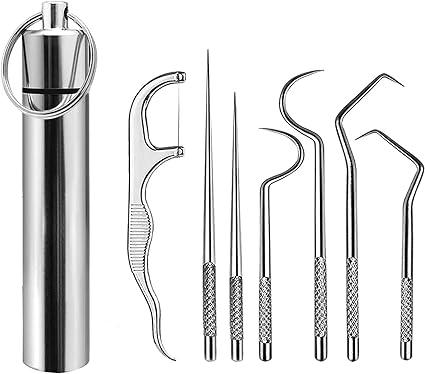 ?myleus 8 pcs dental cleaning tools with keychain  ?myleus b0c13rnyns