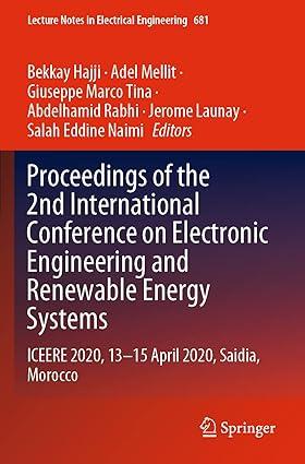 proceedings of the 2nd international conference on electronic engineering and renewable energy systems 1st
