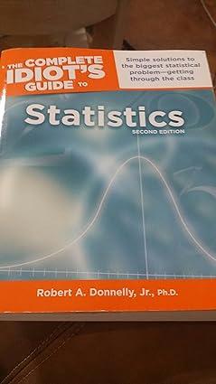 the complete idiots guide to statistics 2nd edition robert donnelly 1592576346, 978-1592576340