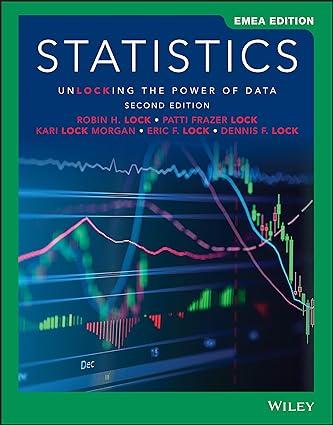 statistics unlocking the power of data 2nd edition robin h. lock, patti frazer lock, kari lock morgan, eric