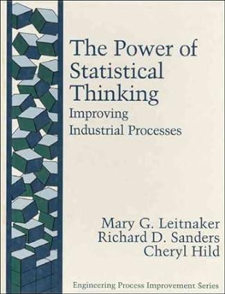 the power of statistical thinking improving industrial processes 1st edition mary g. leitnaker, richard d.