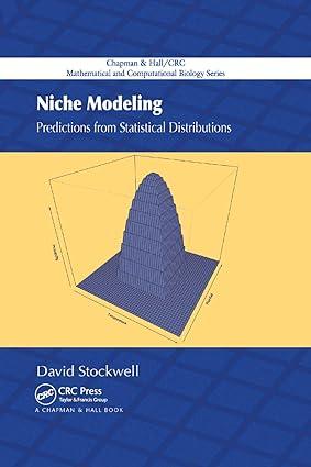 niche modeling predictions from statistical distributions 1st edition david stockwell 0367389703,
